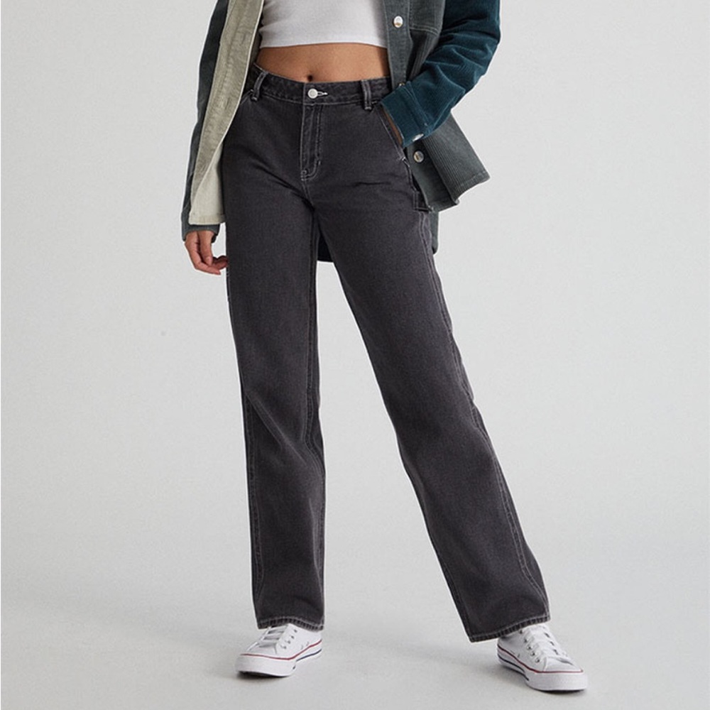 pacsun low rise black carpenter jeans